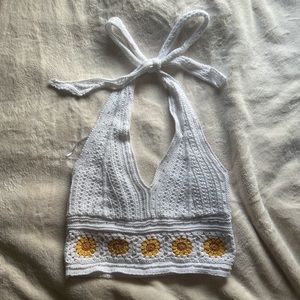 Crochet M holster sunflower top
